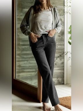 imogene + willie Ada Stoned Black Gray Womens Denim Jeans Sz 28